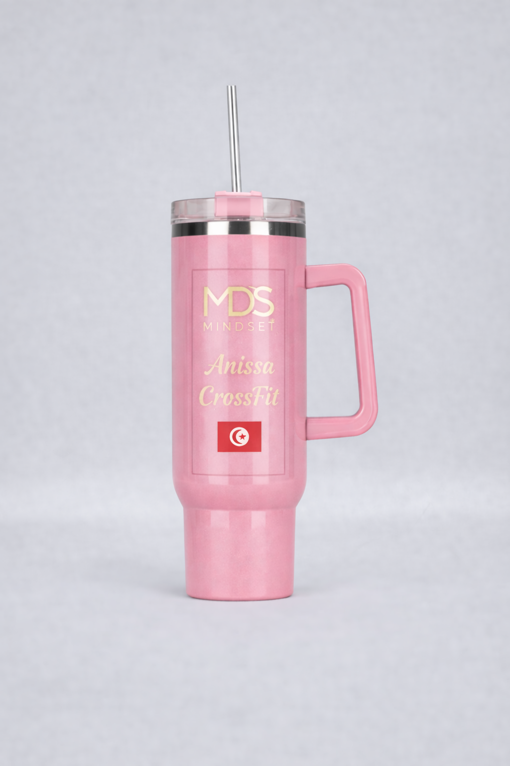 Tumbler Premium Personnalisable avec Paille Intégrée - 900ml